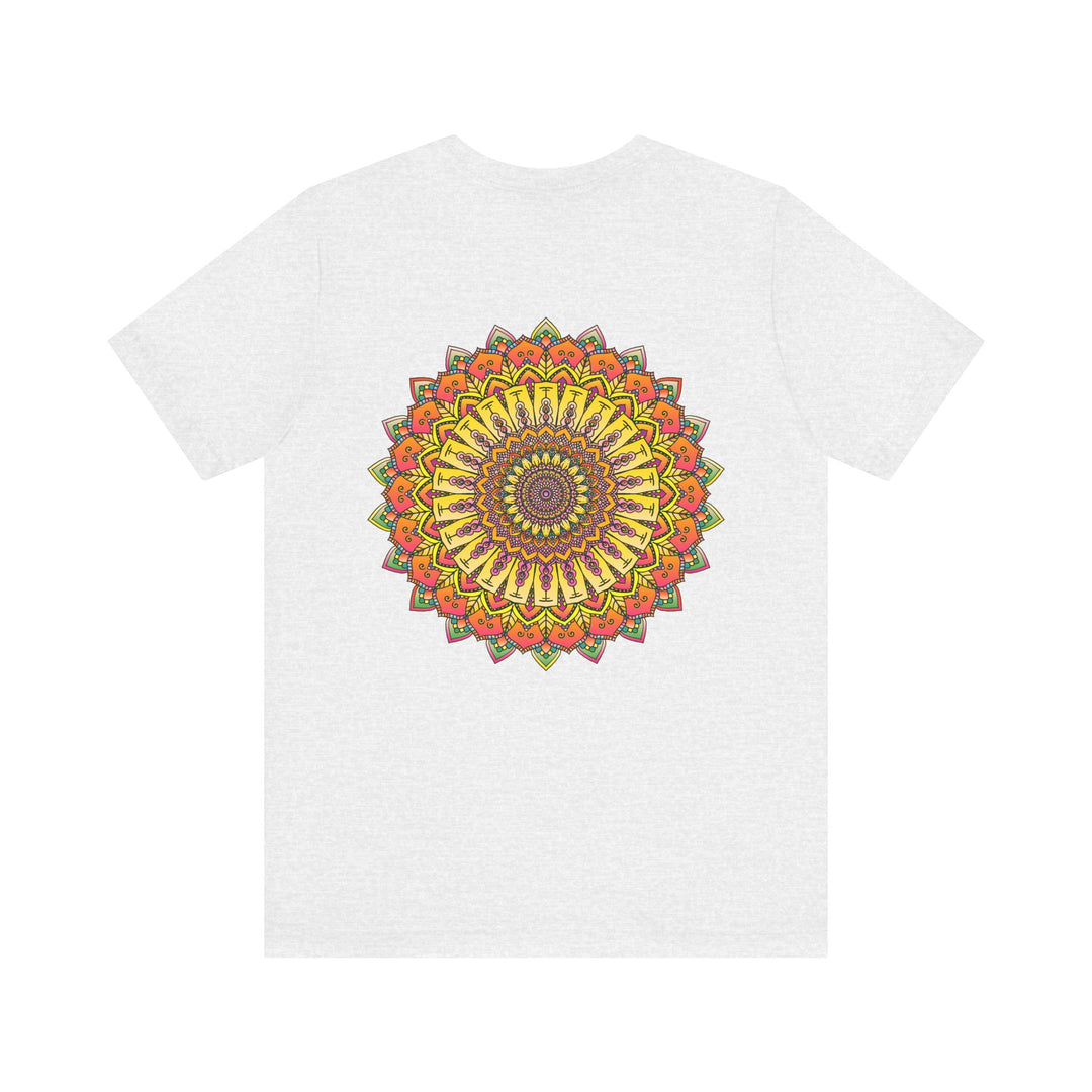 Vibrant Mandala Tee featuring intricate design representing peace and harmony