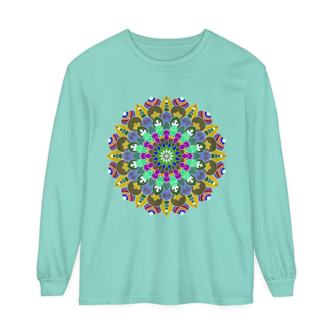 Colorful Mandala Long Sleeve T-Shirt - Spiritual Art 17