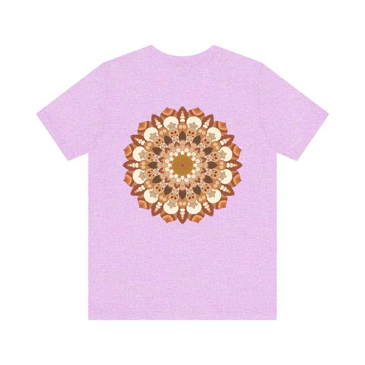 Beautiful mandala tee with intricate design symbolizing spiritual peace and harmony