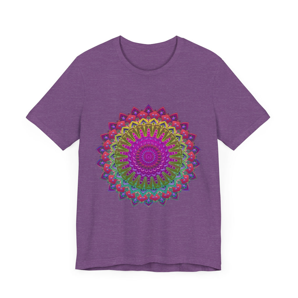 Vibrant Mandala Tee featuring colorful and intricate spiritual art design