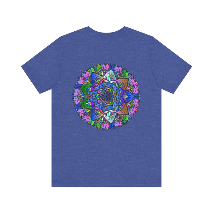 Vibrant Mandala T-Shirt in soothing earth tones with a peaceful and serene mandala design