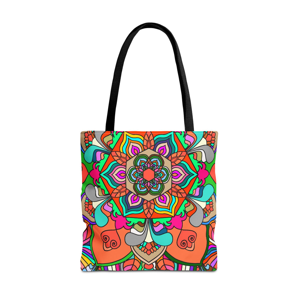 Colorful Mandala Tote Bag — Vibrant Boho All-Over Print Beach & Market Tote
