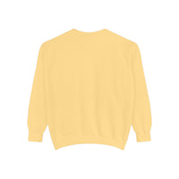 Beautiful and detailed blue and green mandala pattern sweatshirt on a white background