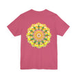 Vibrant Mandala Tee featuring intricate spiritual design for peace and harmony