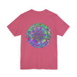 A beautiful and colorful Vibrant Mandala Tee, symbolizing spiritual peace and harmony