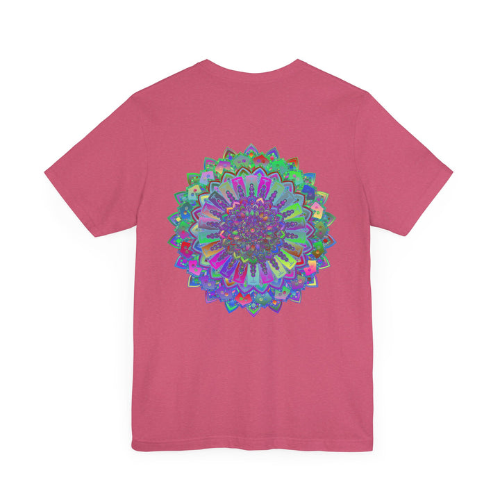 A beautiful and colorful Vibrant Mandala Tee, symbolizing spiritual peace and harmony