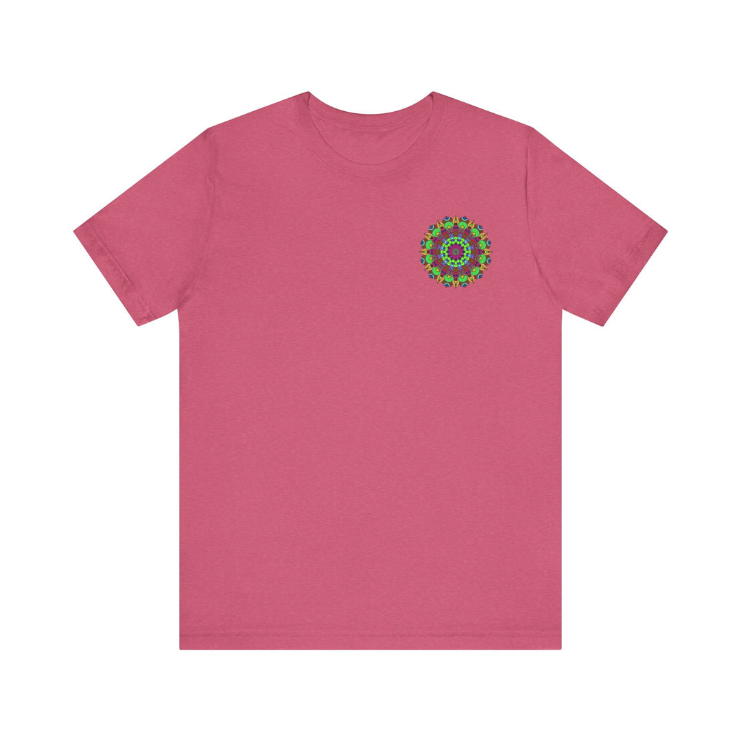 Colorful mandala t-shirt representing peace and harmony