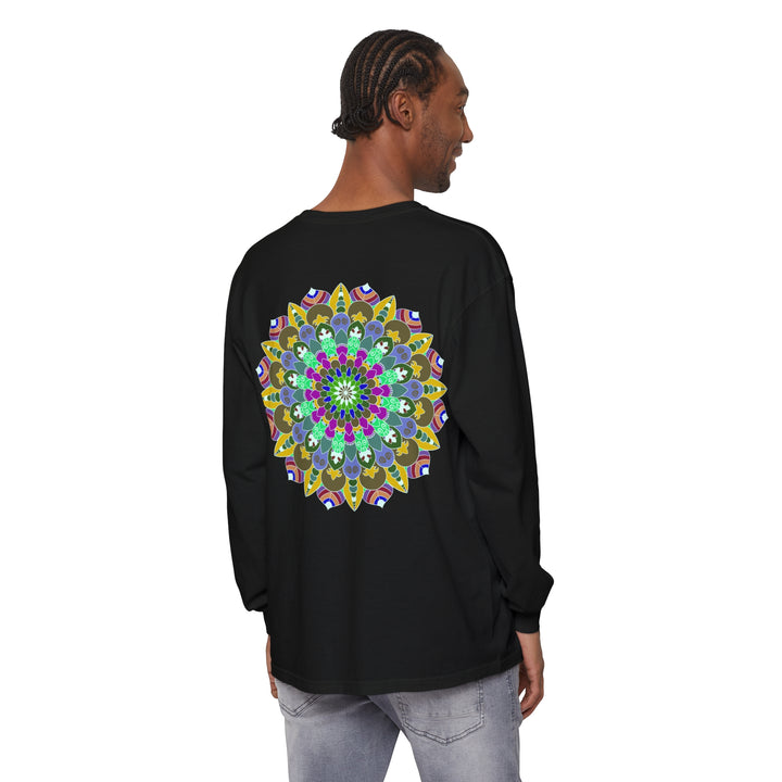 Colorful Mandala Long Sleeve T-Shirt - Spiritual Art 50