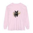 Black Cat Watercolor Sprint Unisex T-Shirt featuring a vibrant and detailed watercolor design of a black cat sprinting across the shirt in various shades of black, white, and gray