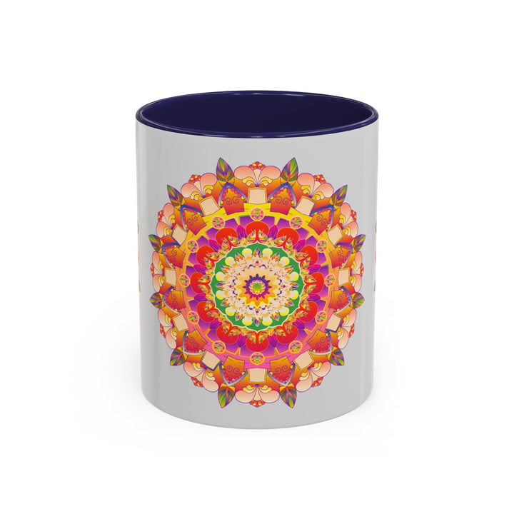 Unique coffee mug with intricate mandala art design