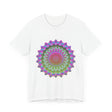 Vibrant Mandala T-Shirt featuring a colorful and intricate design, perfect for adding a pop of style to any outfit