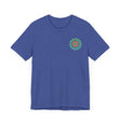 Colorful mandala tee representing balance and tranquility