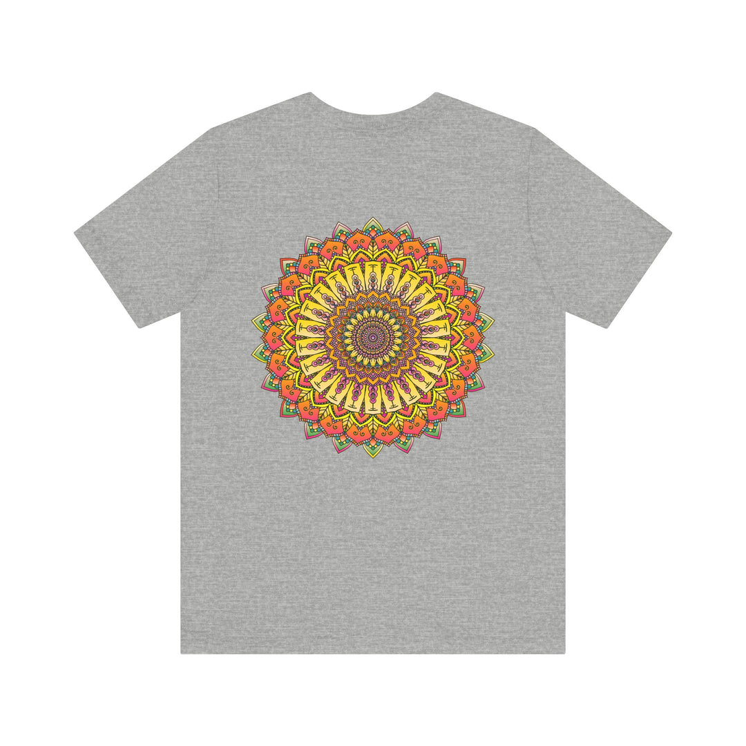 Vibrant Mandala Tee featuring intricate design symbolizing peace and harmony