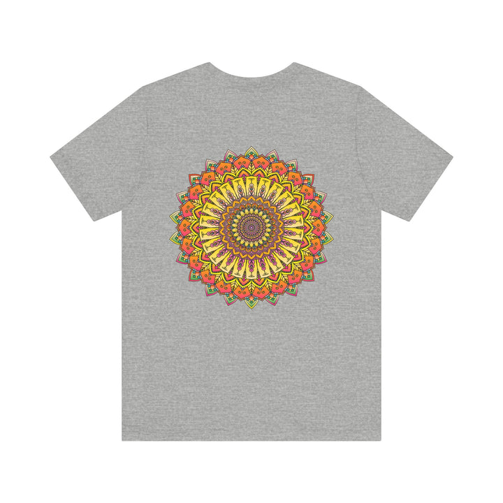 Vibrant Mandala Tee featuring intricate design symbolizing peace and harmony