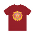 Colorful and intricate mandala design on a soft, comfortable tee promoting spiritual peace and harmony