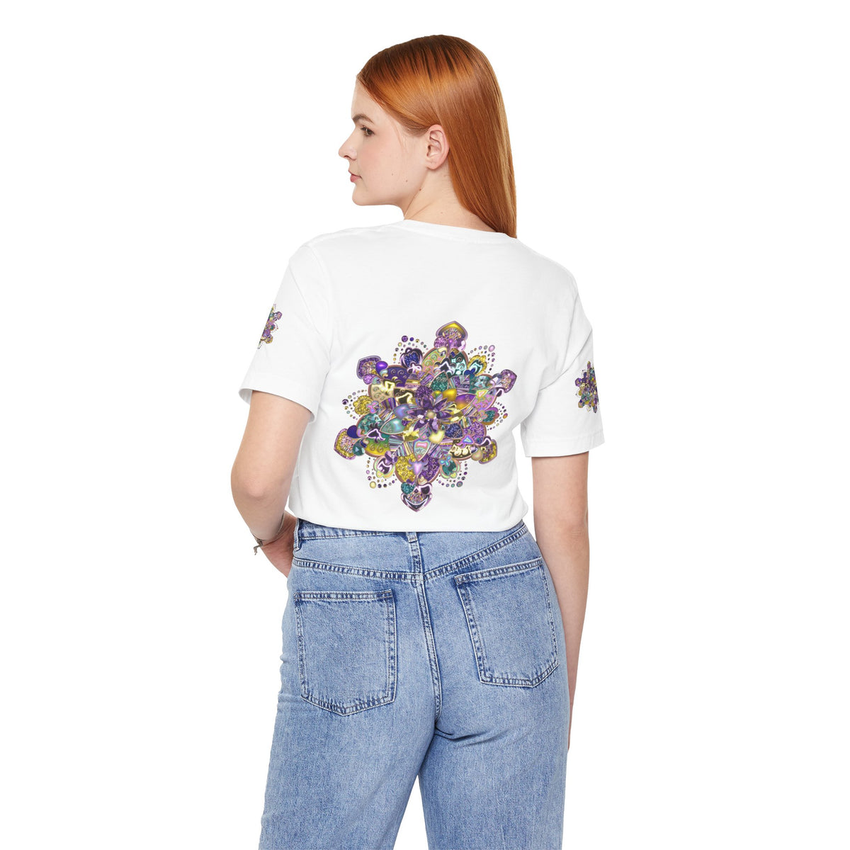 Unisex Floral Jewel Mandala T-Shirt
