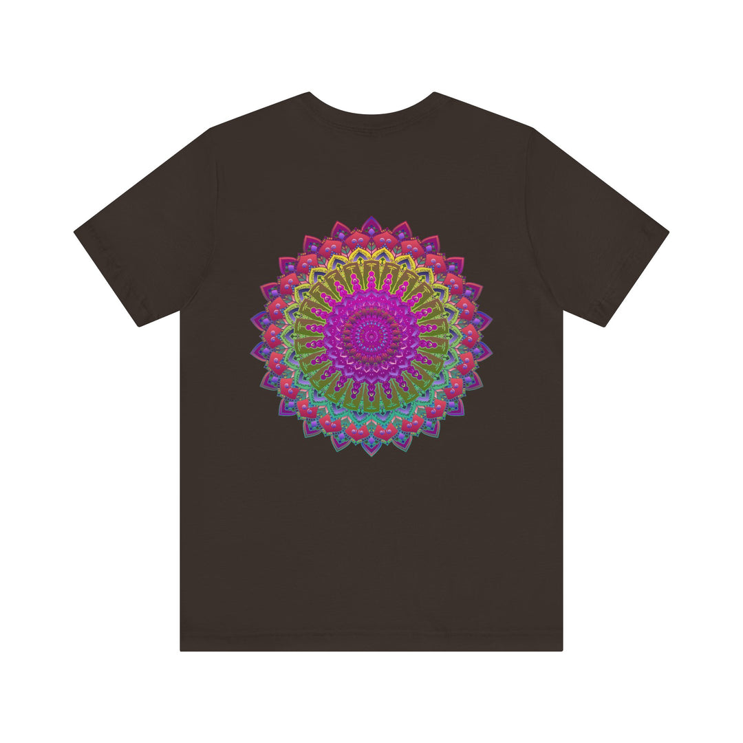 Colorful and meaningful tee featuring a spiritual mandala design