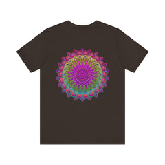 Colorful and meaningful tee featuring a spiritual mandala design