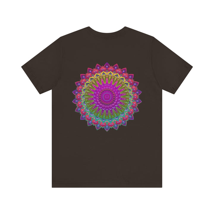 Colorful and meaningful tee featuring a spiritual mandala design