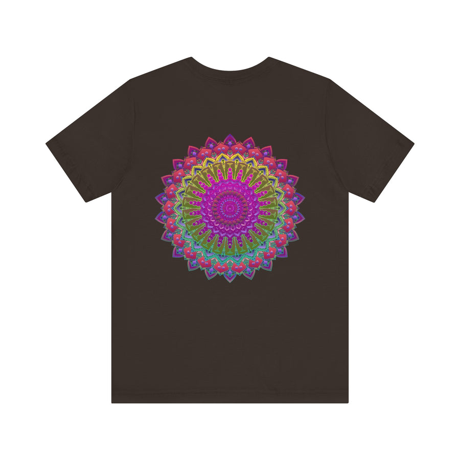 Colorful and meaningful tee featuring a spiritual mandala design