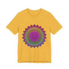 Vibrant Mandala Tee featuring a colorful and intricate spiritual art design