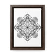 Mandala Handmade Art - Black & White Wall Art - Gallery Canvas Wraps, Vertical Frame 2