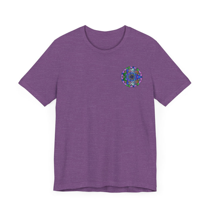 Colorful mandala design t-shirt with spiritual and peaceful vibes for a vibrant and uplifting look