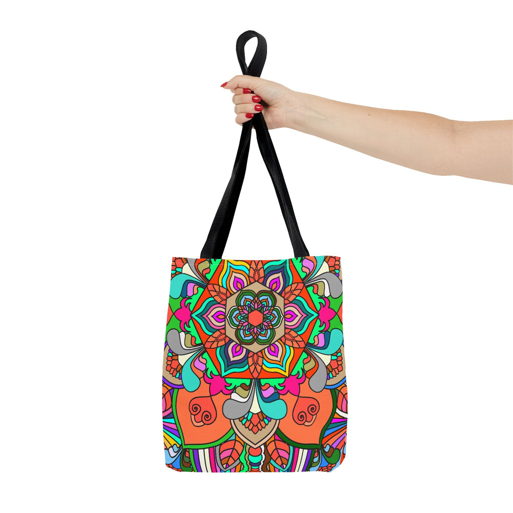 Colorful Mandala Tote Bag — Vibrant Boho All-Over Print Beach & Market Tote