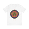 Colorful Mandala Tee featuring an intricate and vibrant design perfect for bohemian fashion lovers and yoga enthusiasts