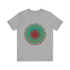 Vibrant Mandala Tee - Colorful Spiritual Art with intricate, detailed design, perfect for yoga and meditation enthusiasts