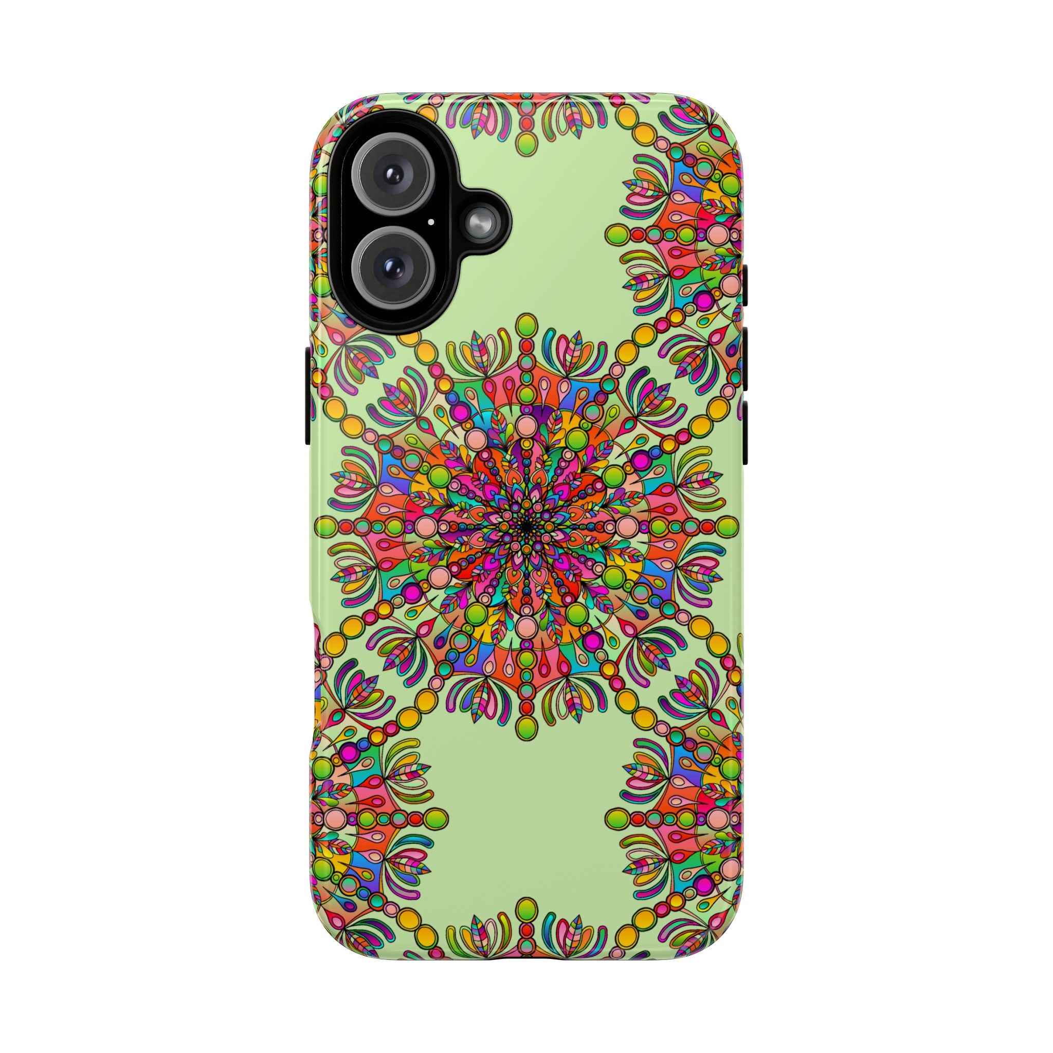 Custodia Vibrant Mandala per iPhone e Google Pixel | Custodie resistenti