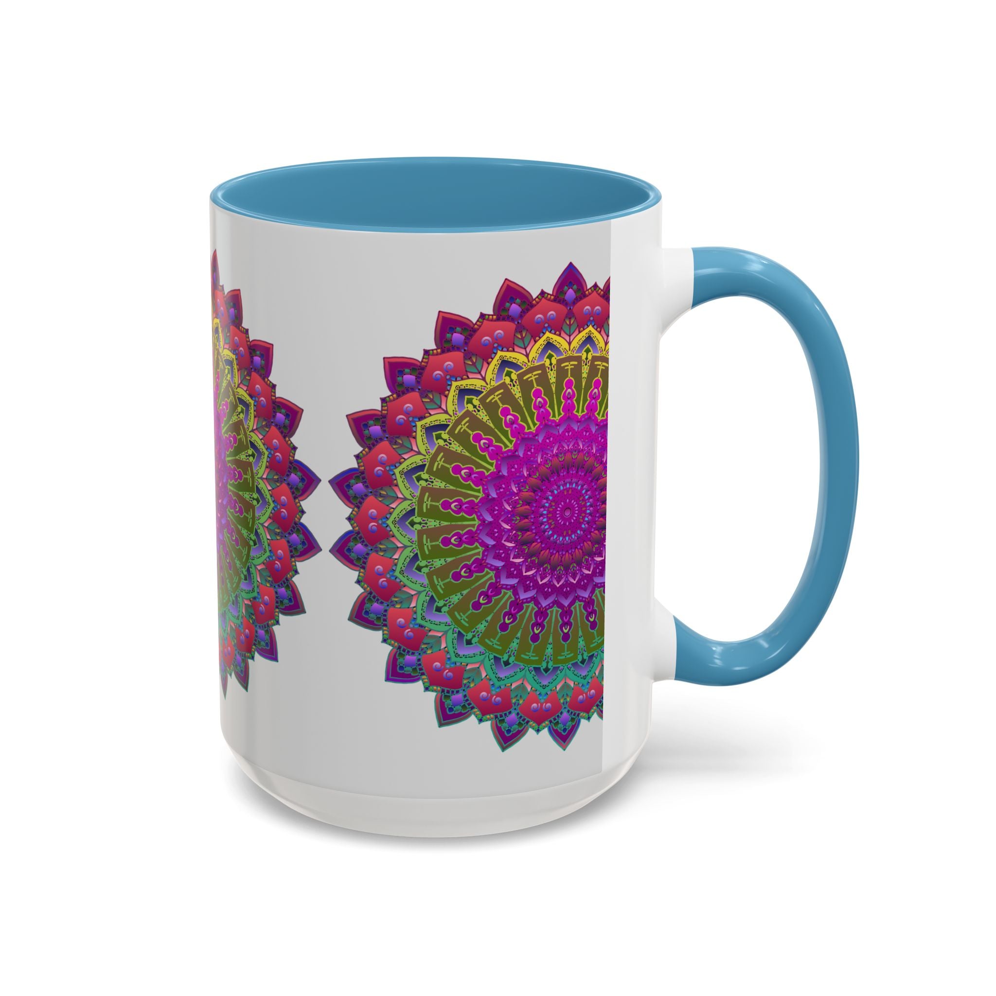 Colorful Mandala Art Mug Featuring Unique and Vibrant Colors