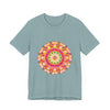 Vibrant Mandala T-Shirt featuring a colorful and intricate design perfect for adding a pop of color to your wardrobe