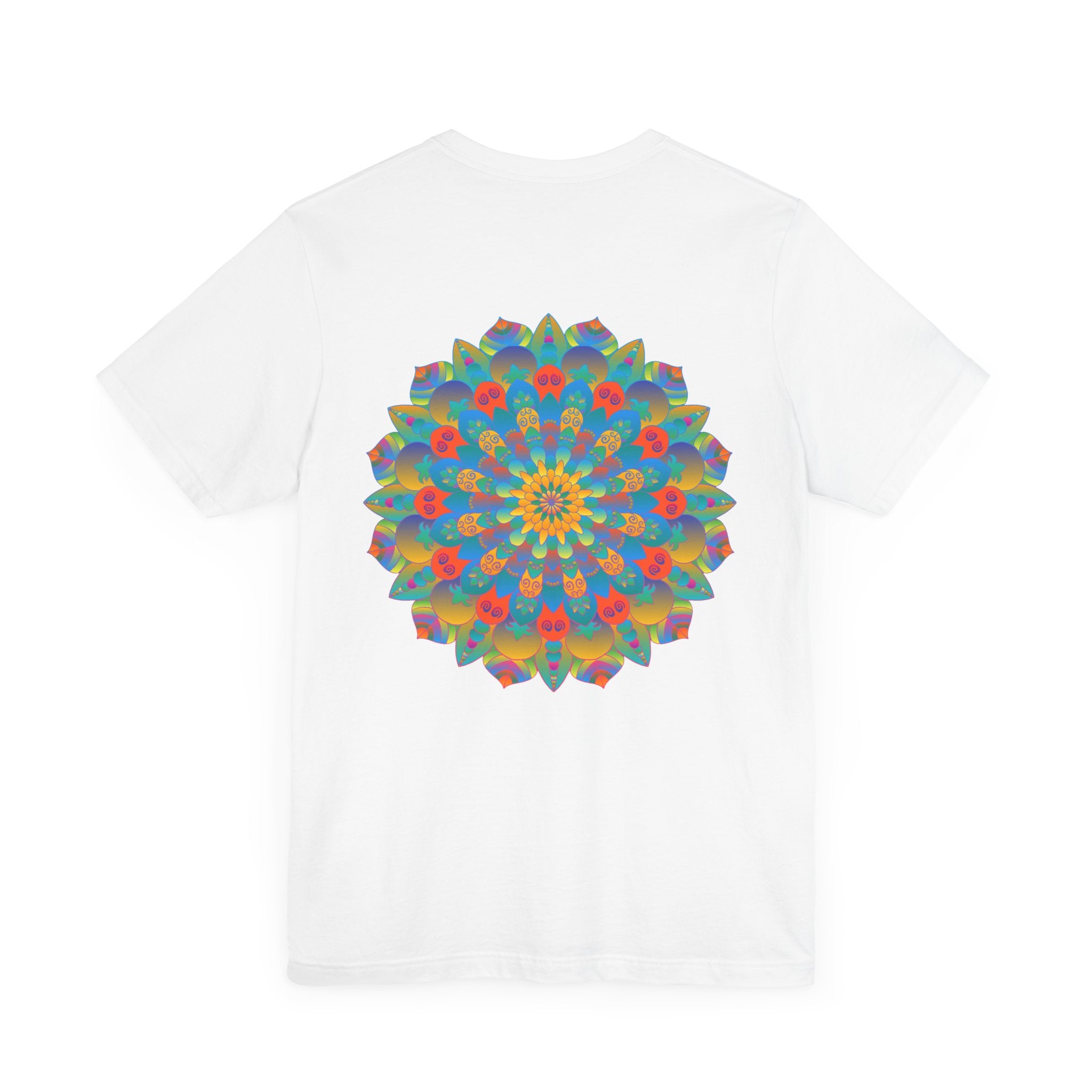  Vibrant and detailed mandala t-shirt promoting spiritual peace