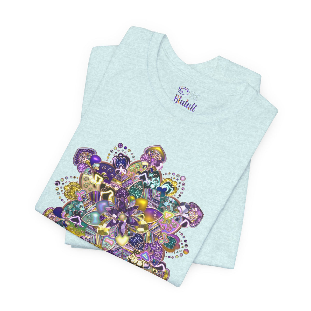 Unisex Floral Jewel Mandala T-Shirt