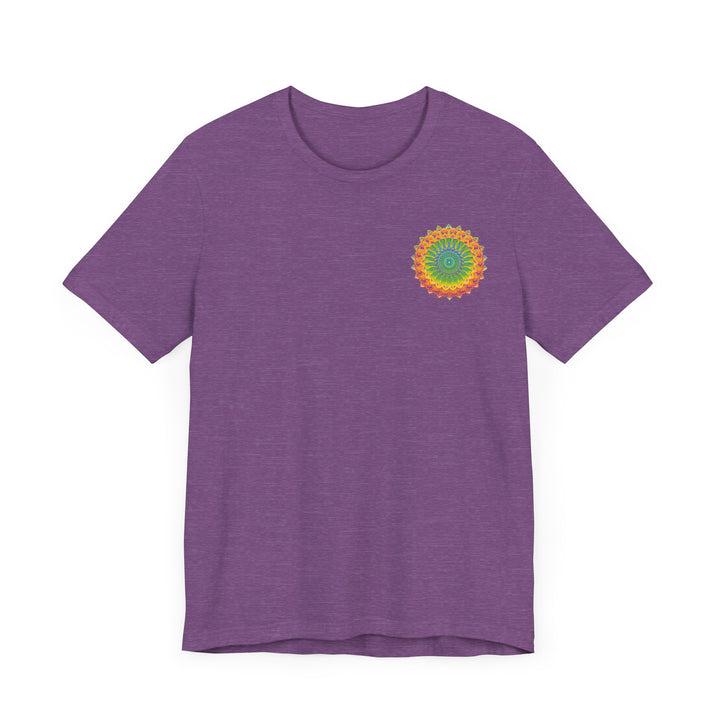 Vibrant Mandala Tee featuring intricate design representing Spiritual Peace & Harmony, perfect for bringing positive energy and balance into your life