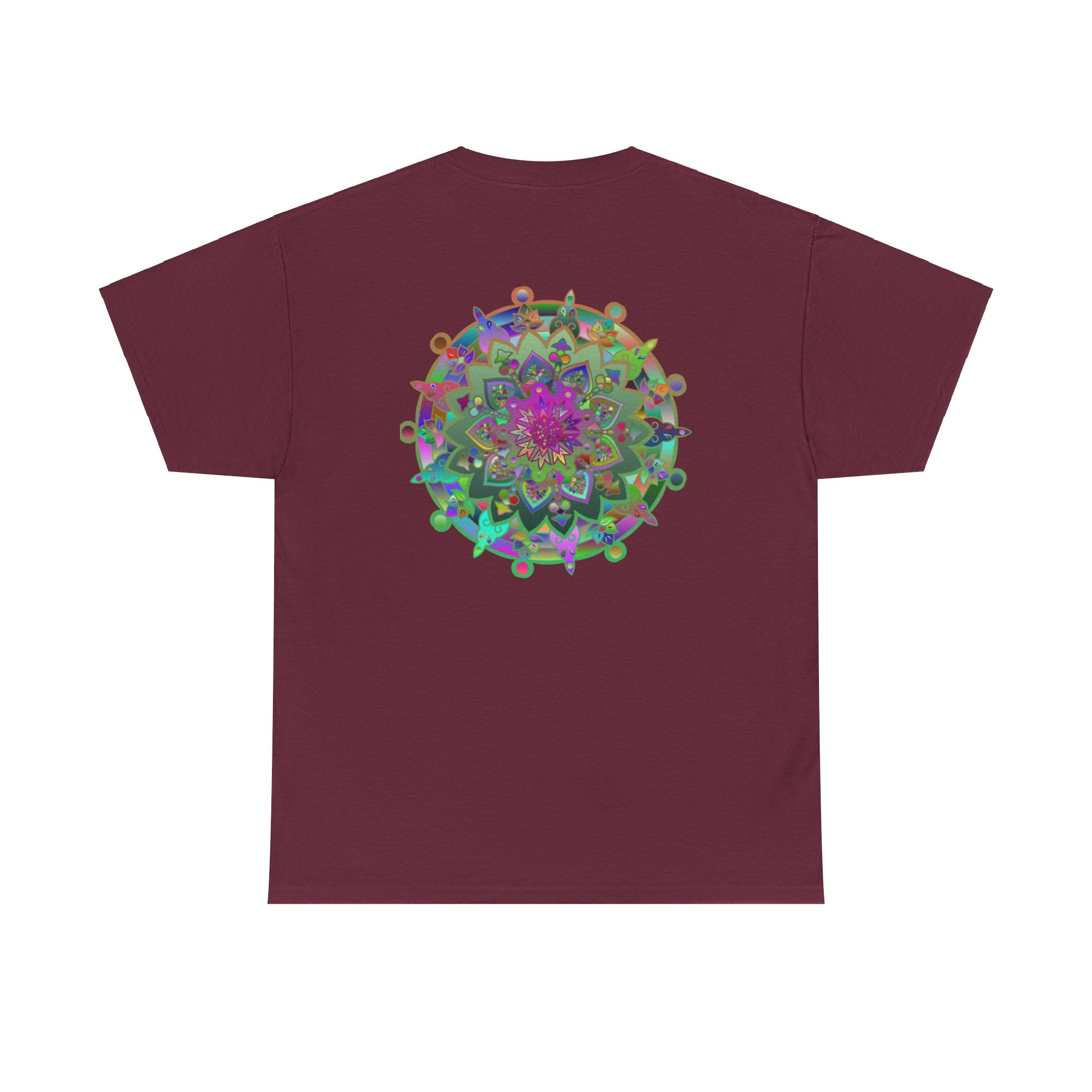 Eye-catching mandala design tshirt for yoga and mindfulness enthusiasts