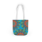 Canvas Tote Bag in Bright Tropical Colors for Summer Fun
