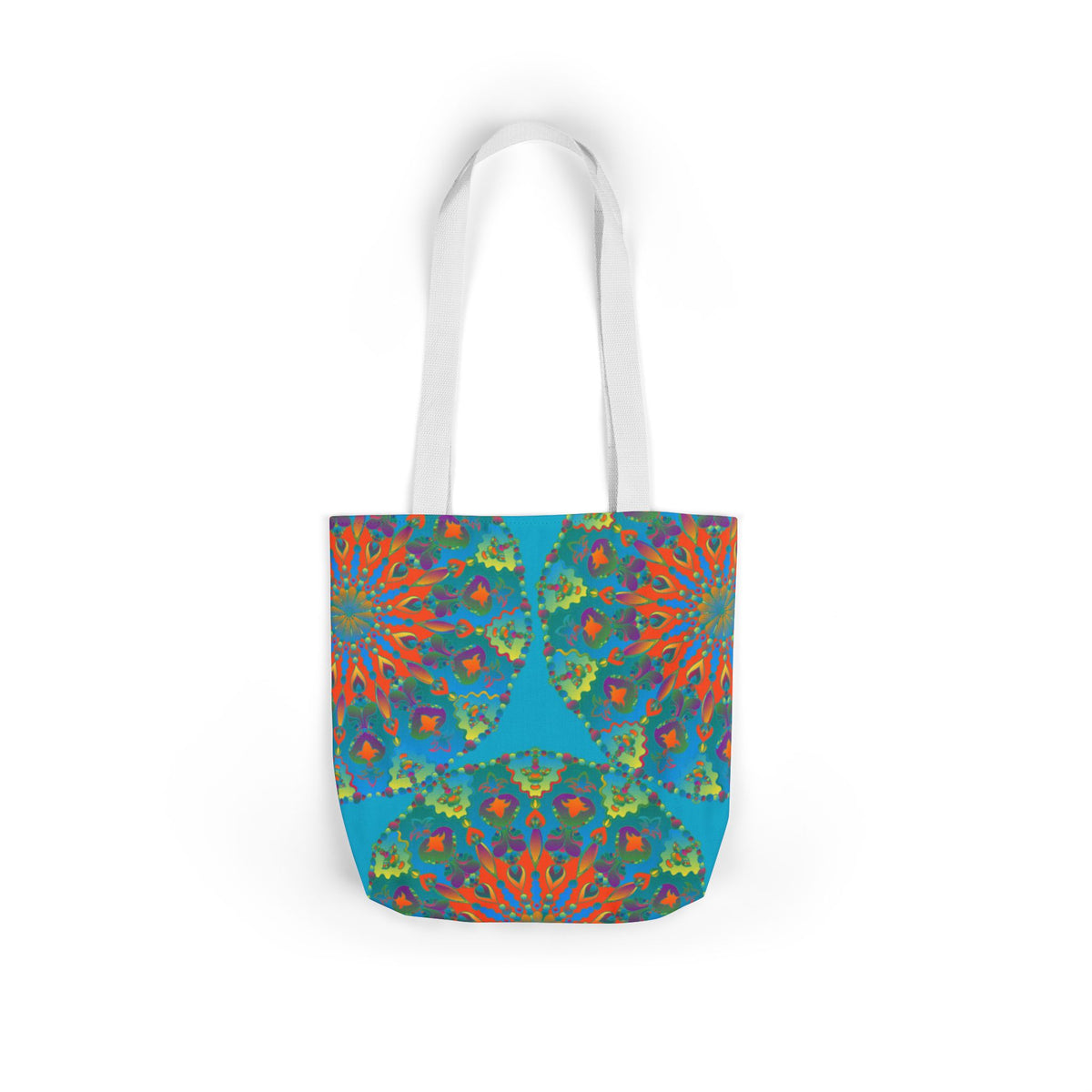 Canvas Tote Bag in Bright Tropical Colors for Summer Fun