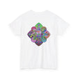 Mandala art t-shirt with intricate design and calming colors for yoga enthusiasts