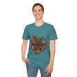 Mandala Art Gift for Sister Unisex Softstyle T-Shirt - Hand-Drawn Design, perfect for birthdays and special occasions, comfortable and unique