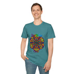 Mandala Art Gift for Sister Unisex Softstyle T-Shirt - Hand-Drawn Design, perfect for birthdays and special occasions, comfortable and unique
