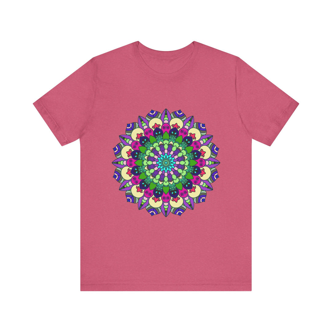 Vibrant Mandala Tee featuring a colorful and intricate design perfect for adding a pop of color and style to any outfit