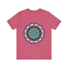 Vibrant Mandala Tee featuring a colorful and intricate design perfect for adding a pop of color and style to any outfit