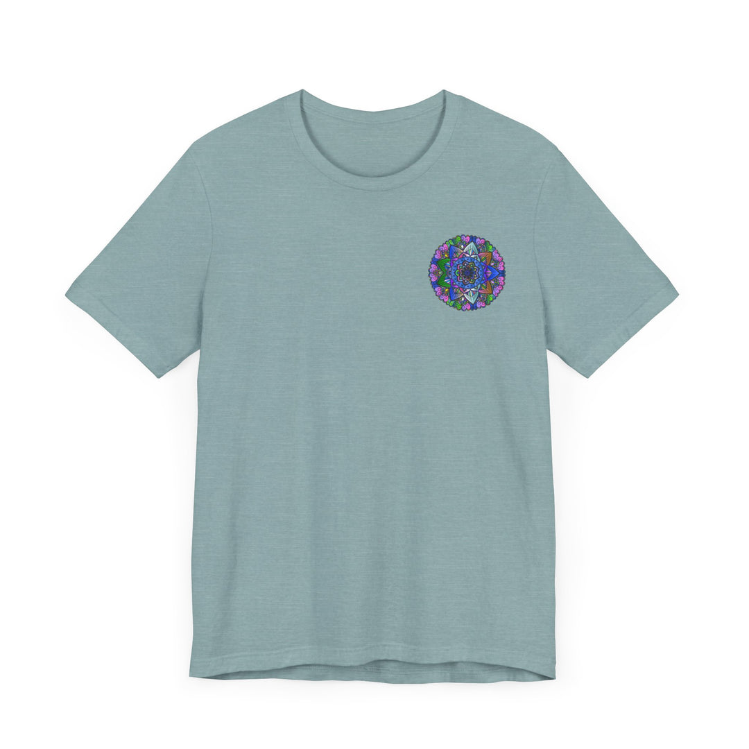 Vibrant Mandala T-Shirt featuring a colorful and intricate spiritual mandala design