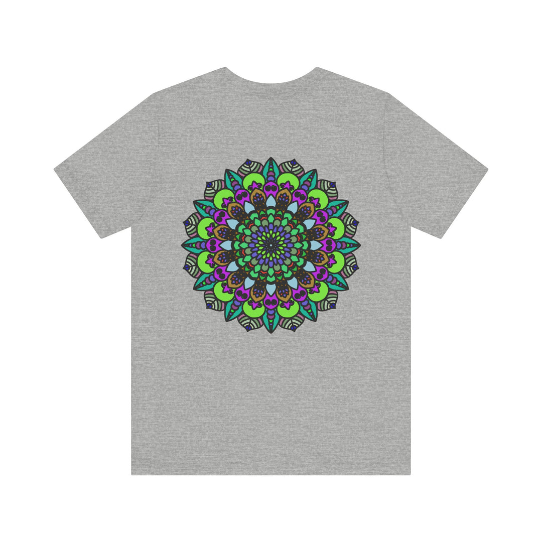 Colorful Mandala Peace Tee featuring intricate design for spiritual harmony and inner peace, perfect for yoga and meditation enthusiasts