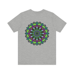 Colorful Mandala Peace Tee featuring intricate design for spiritual harmony and inner peace, perfect for yoga and meditation enthusiasts