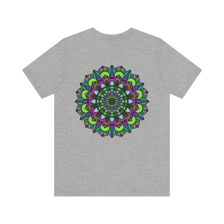 Colorful Mandala Peace Tee featuring intricate design for spiritual harmony and inner peace, perfect for yoga and meditation enthusiasts