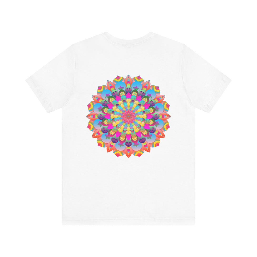 Intricately Designed Mandala Tee with Vibrant Colors and Peaceful Vibes