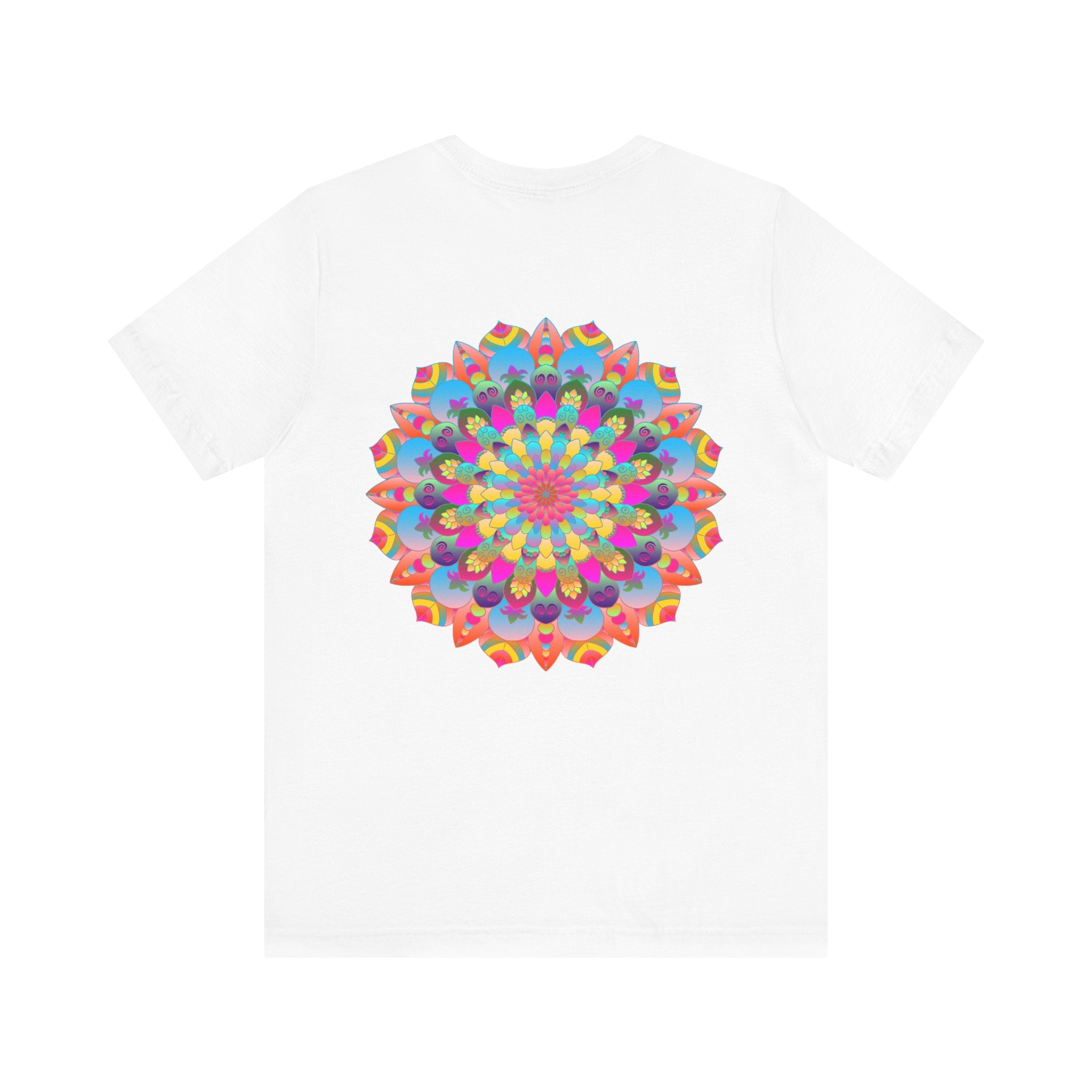 Intricately Designed Mandala Tee with Vibrant Colors and Peaceful Vibes